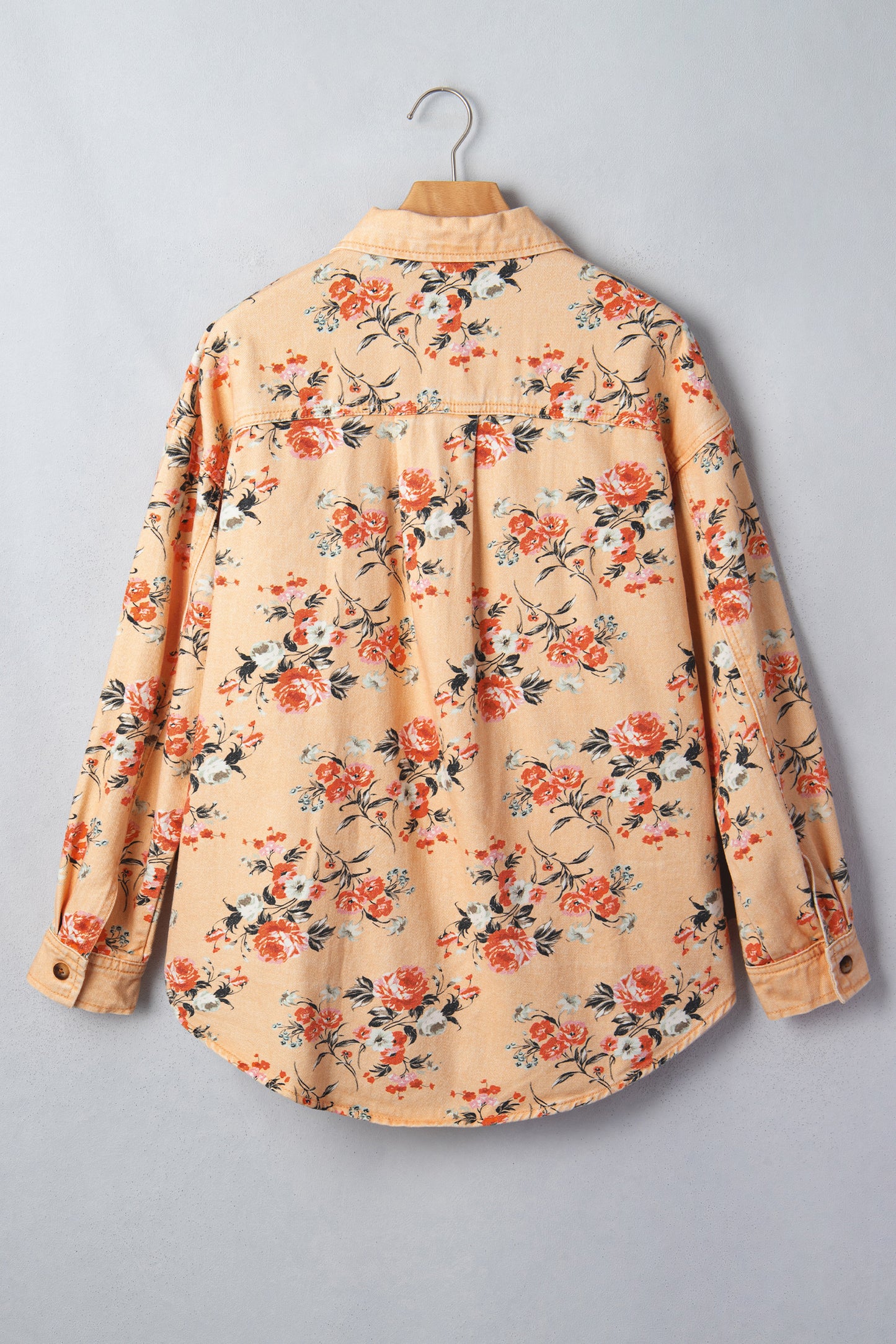 Floral Print Denim Jacket