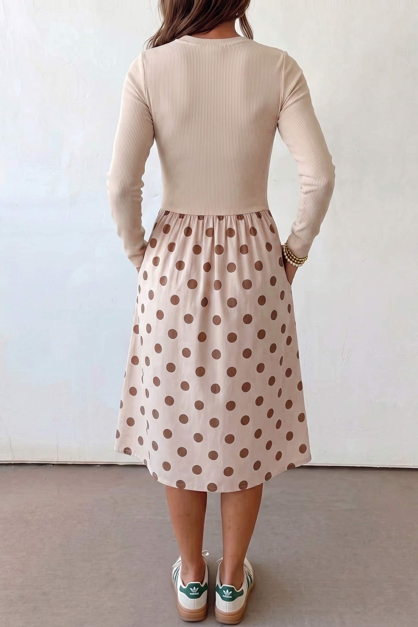Polka Dot Midi Dress