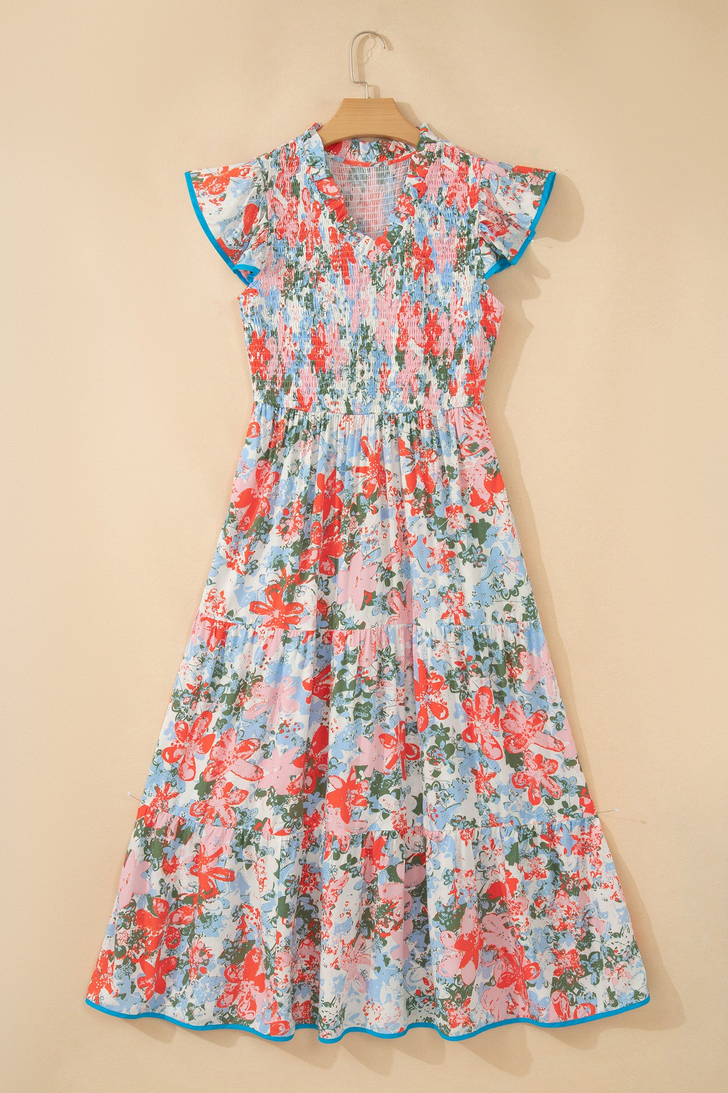 Floral V-Neck Maxi Dress