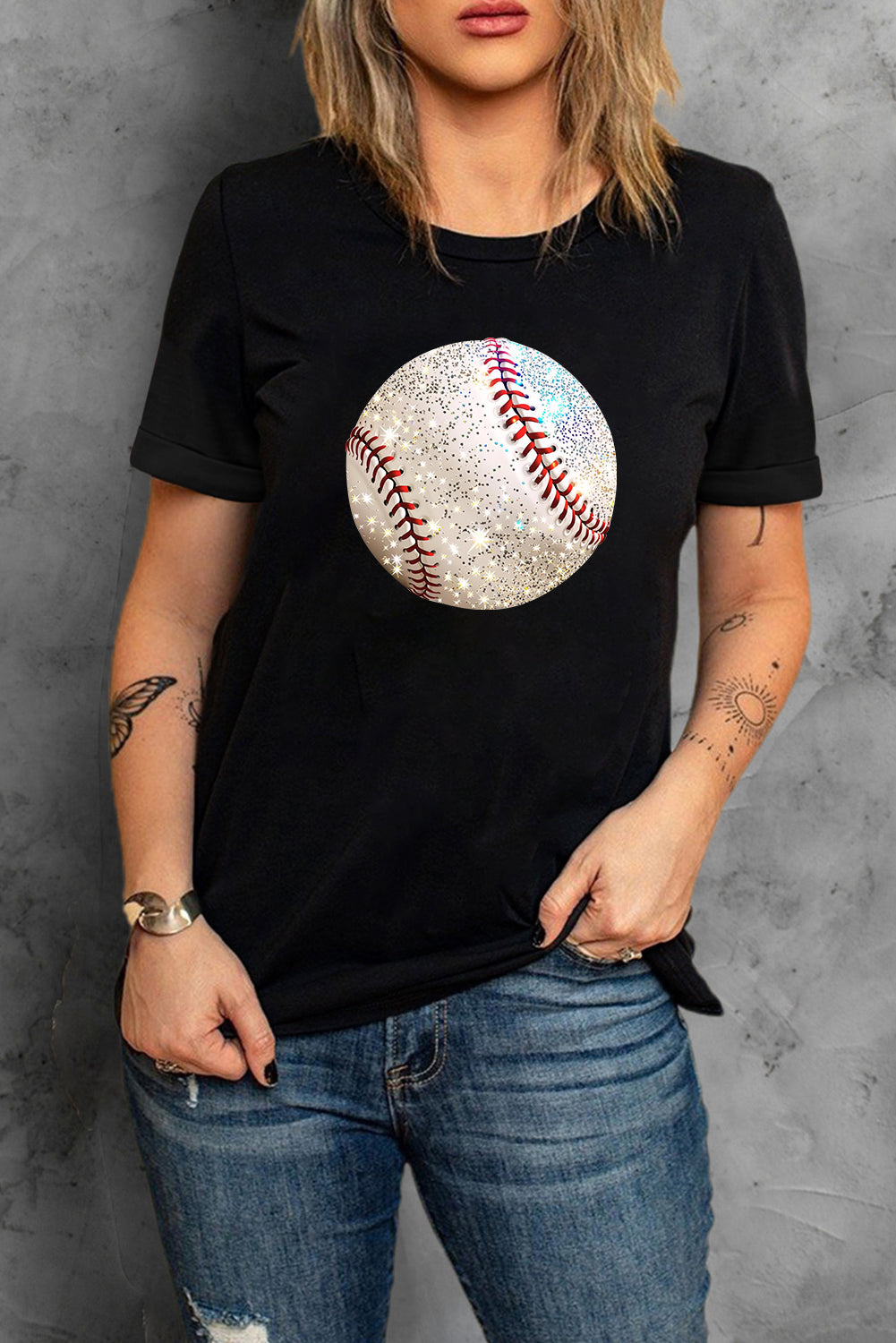 Black Baseball T Shirt