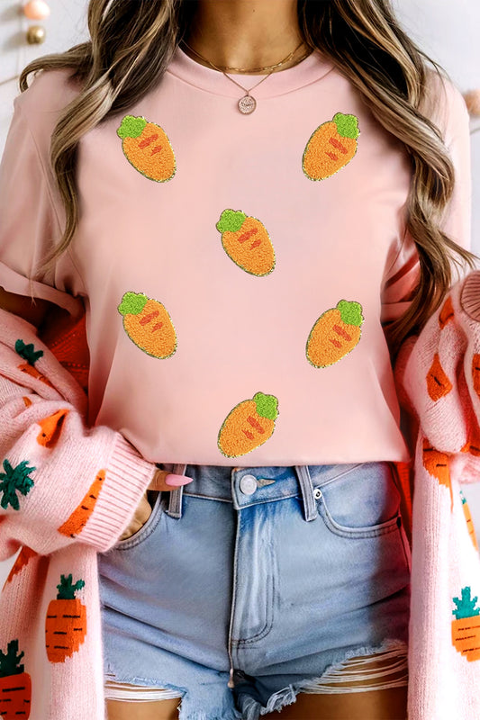Chenille Carrot Patch Tee