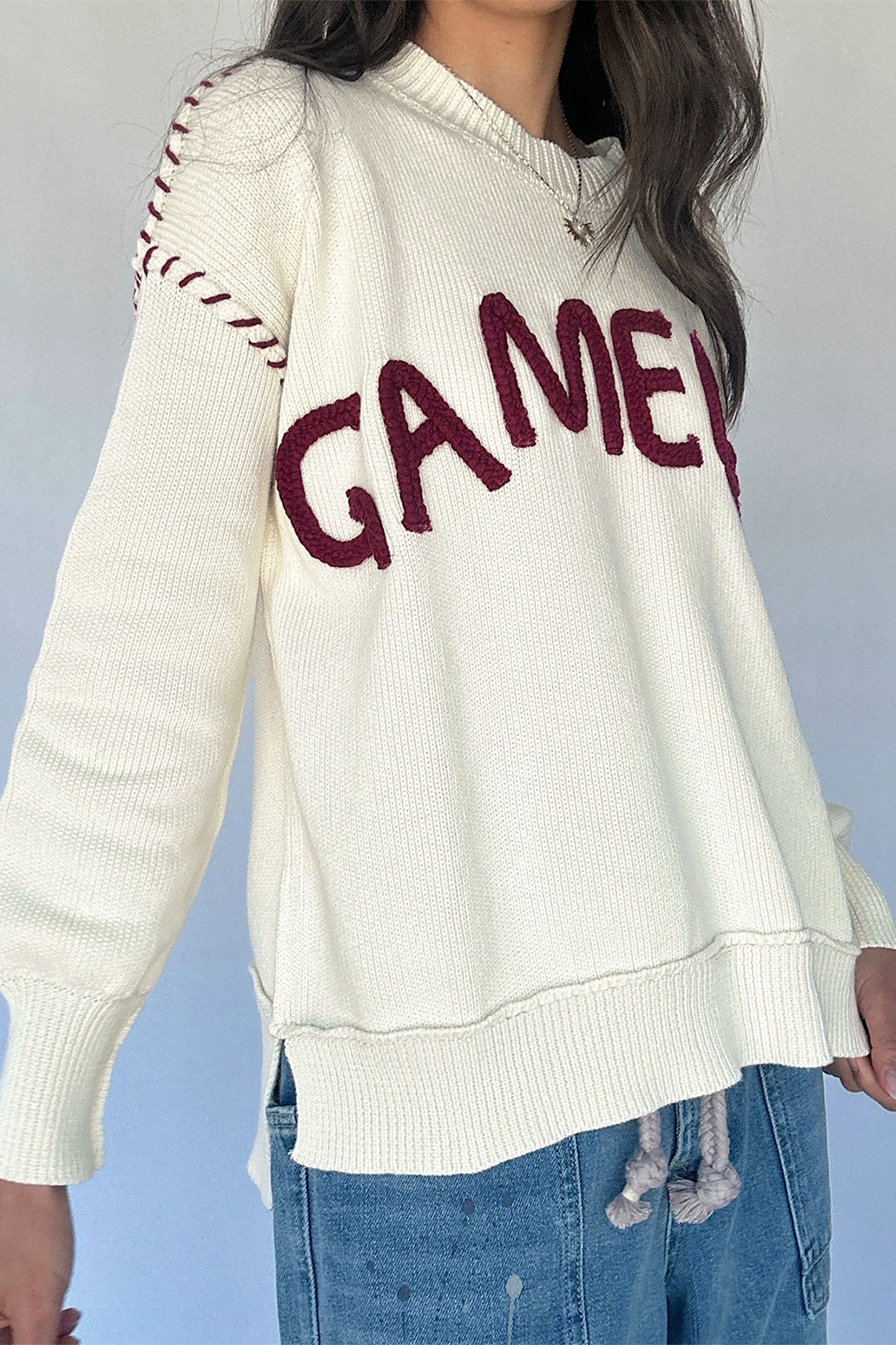 Maroon Game Day Sweater
