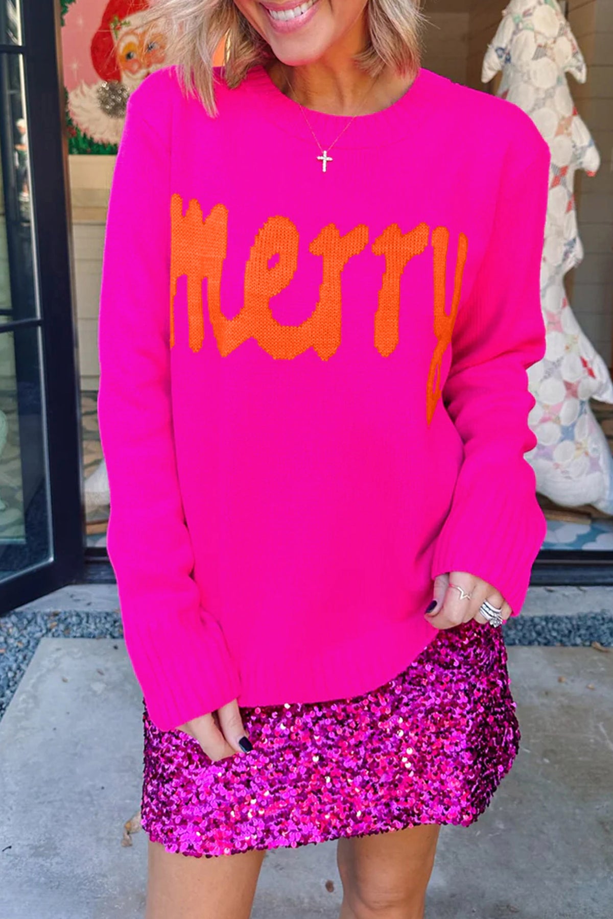 Pink Merry Sweater