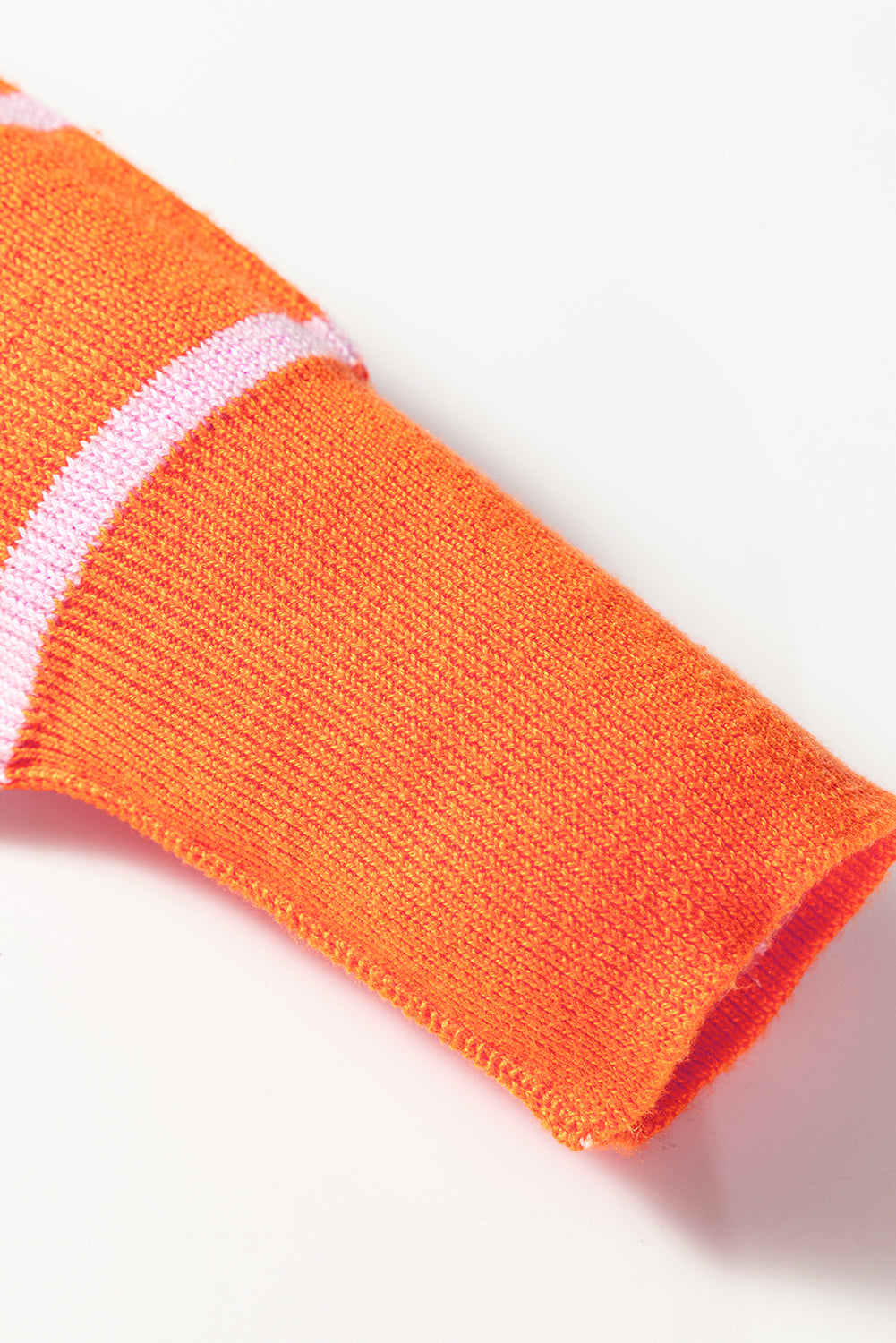 Orange Stripe Boxy Fit Sweater