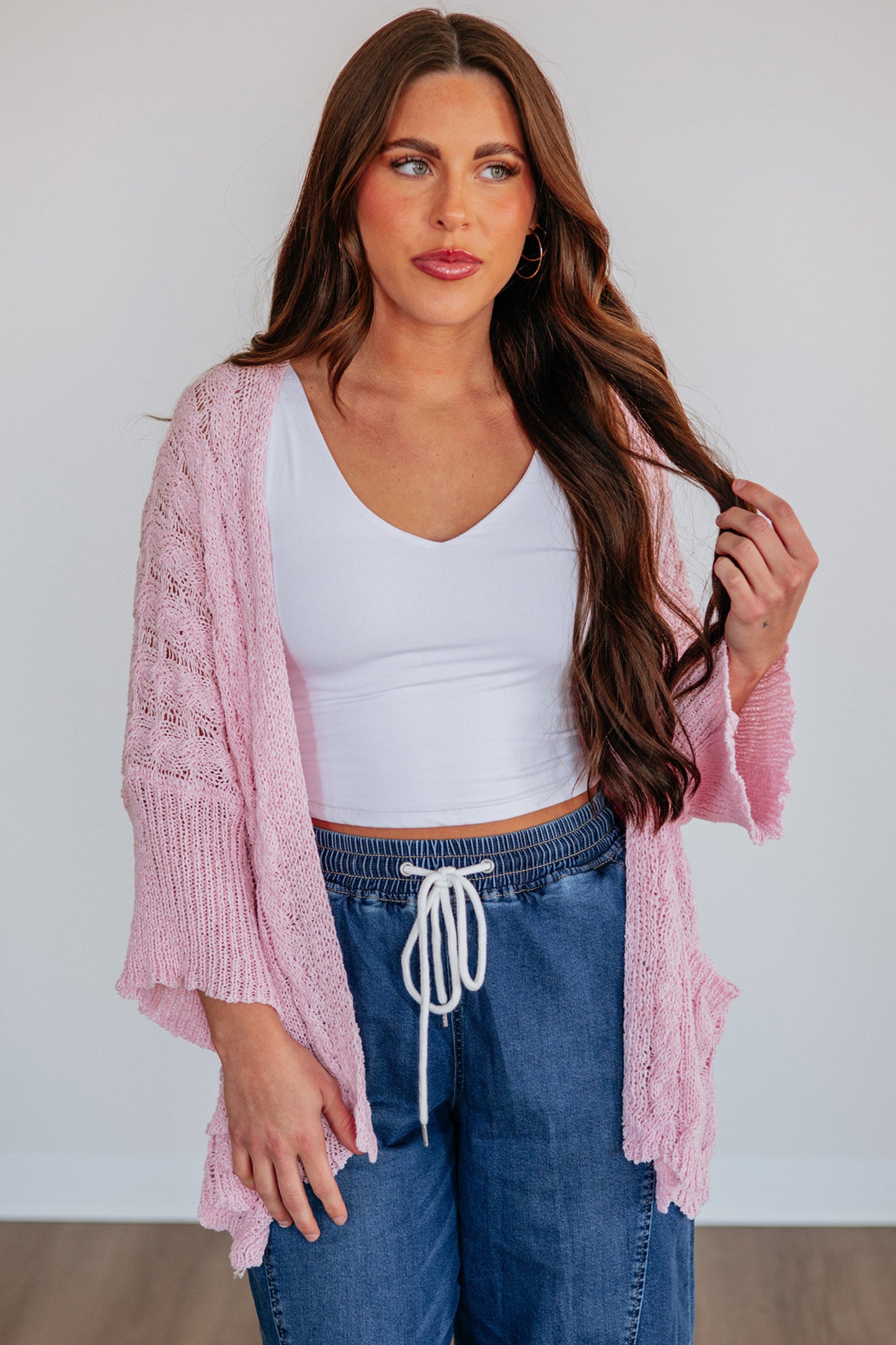 Open Front Crochet Cardigan