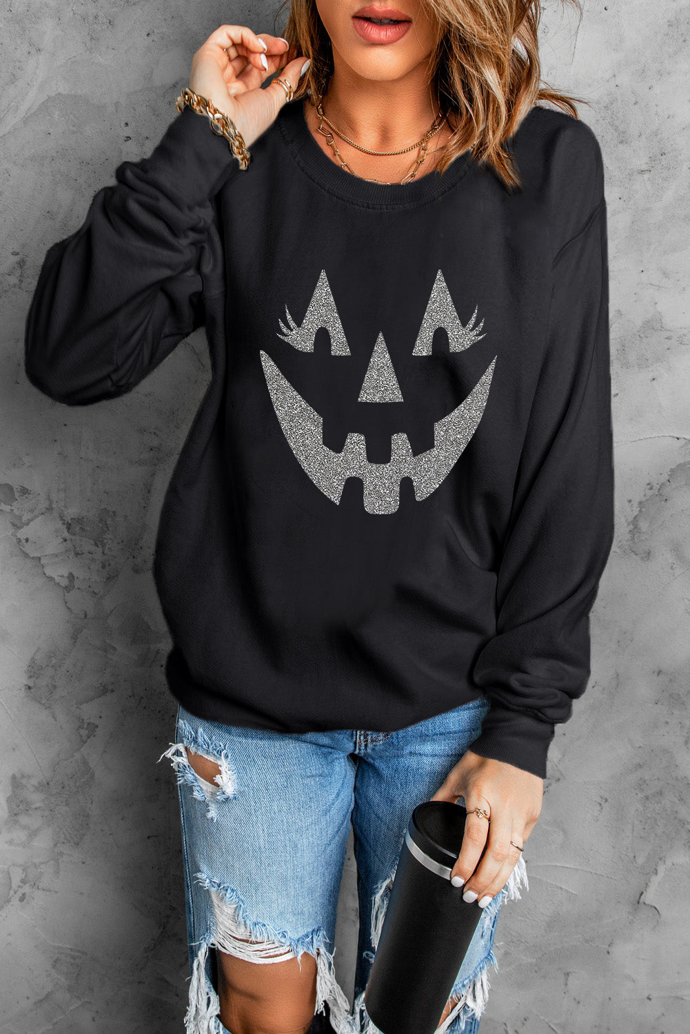 Black Halloween Sweatshirt
