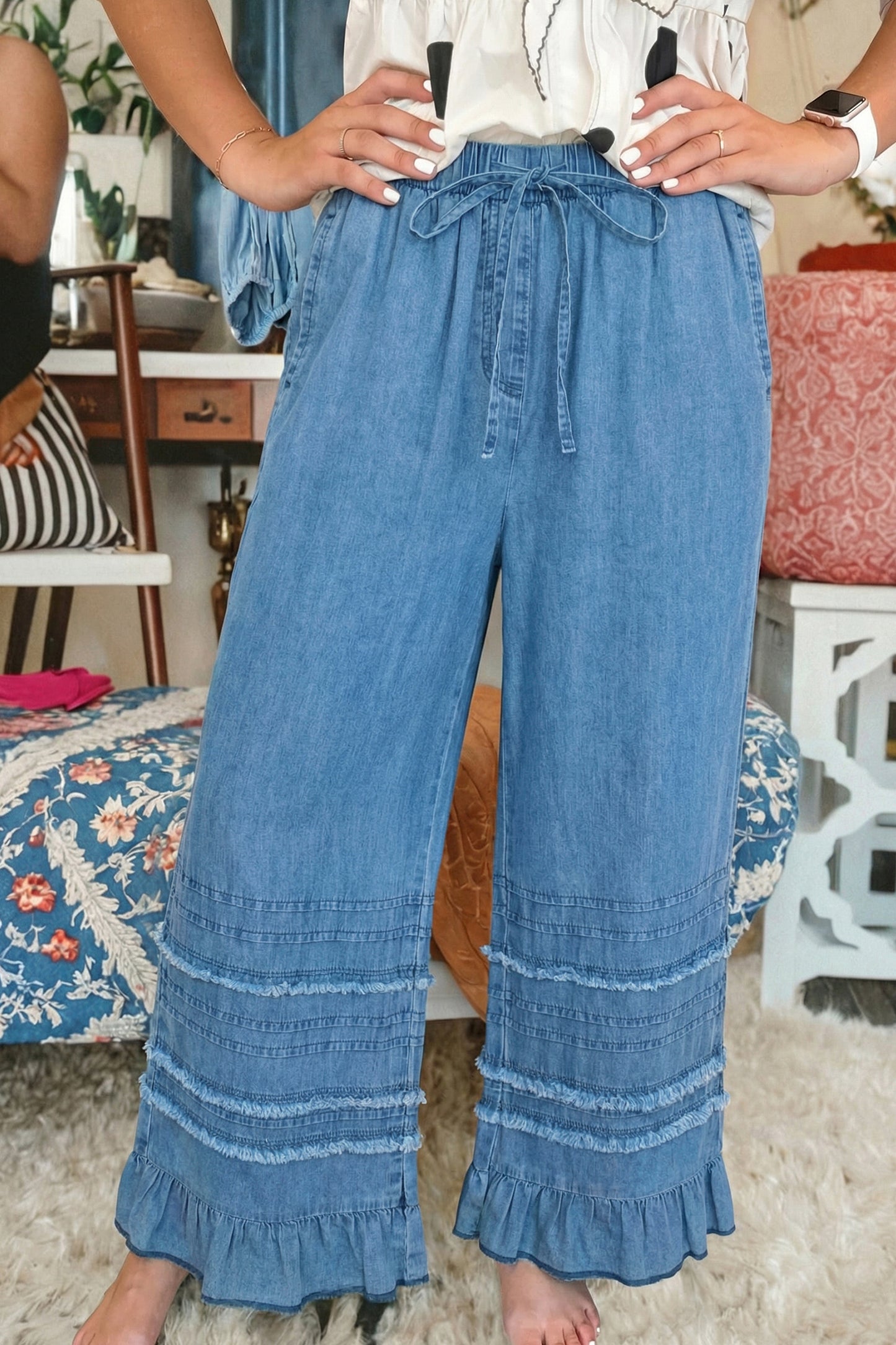 Lightweight Denim Pants