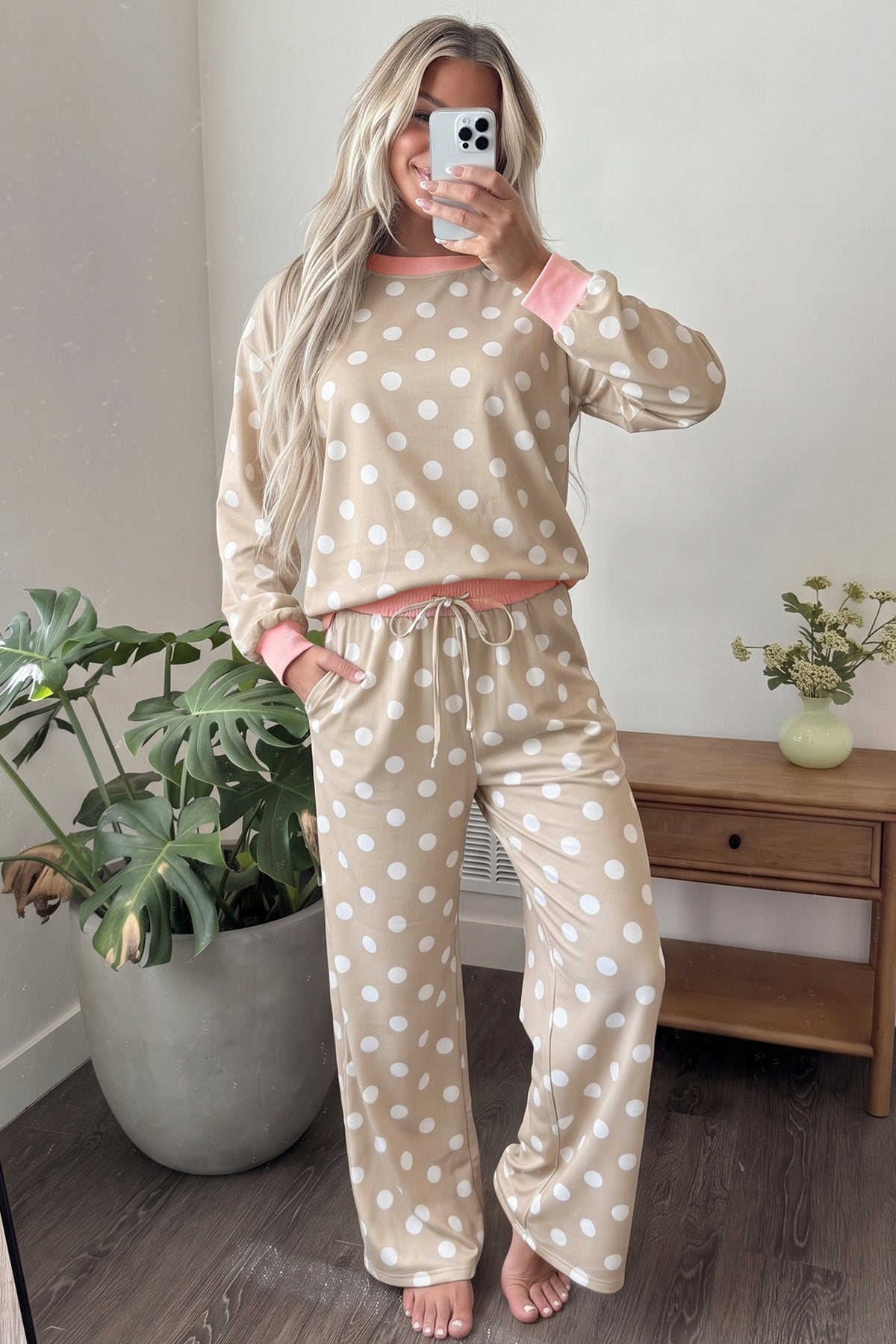 Polka Dot Pants Set