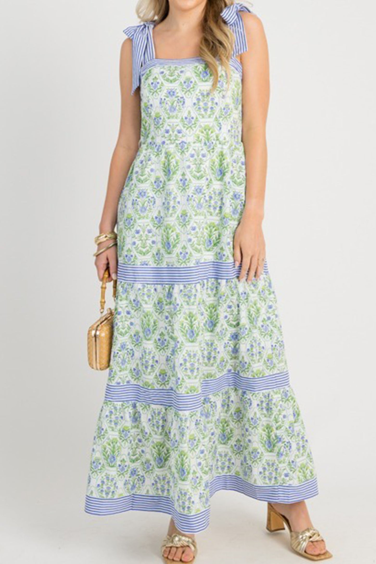 Floral Print Tiered Dress