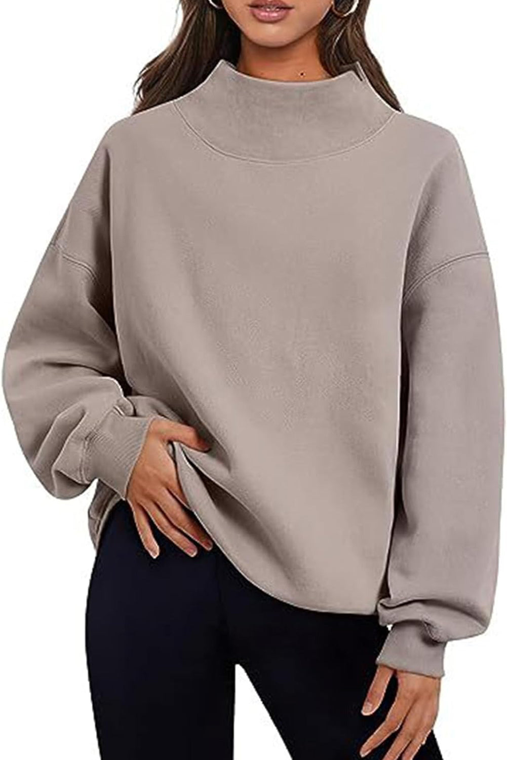 High Neck Sweatshirt