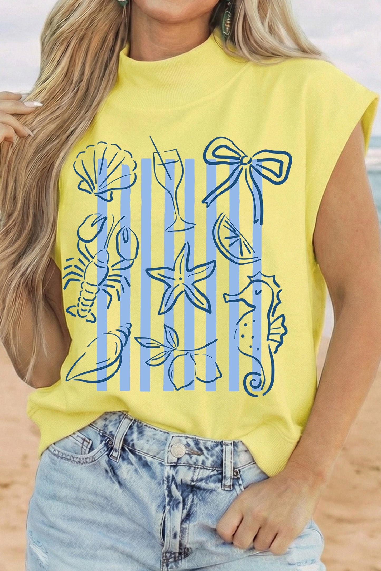 Yellow Seashell Tee