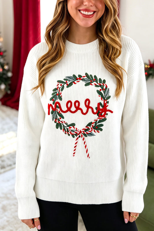 Christmas Wreath Sweater