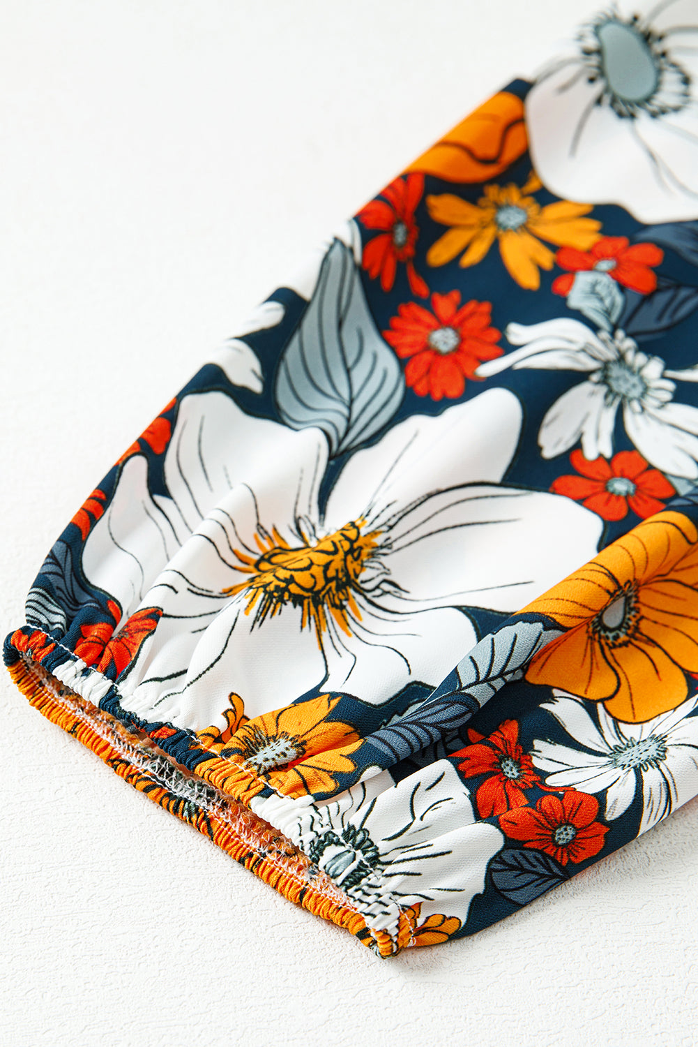 Orange Floral Dress