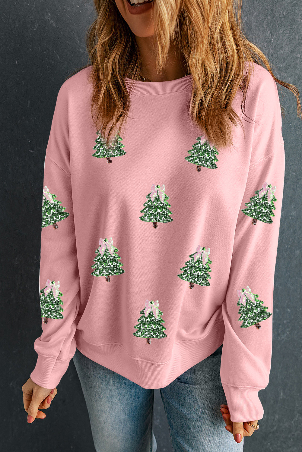 Sequin Christmas Tree Sweatshirt