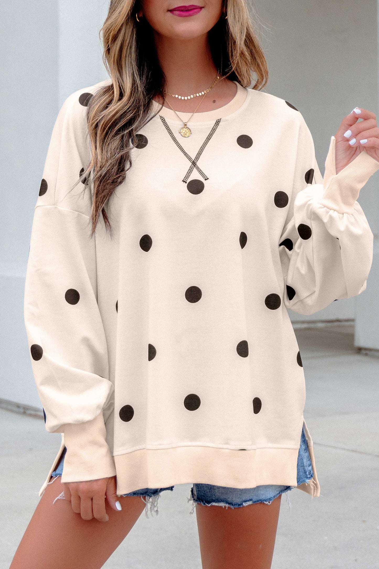 Polka Dot Pullover