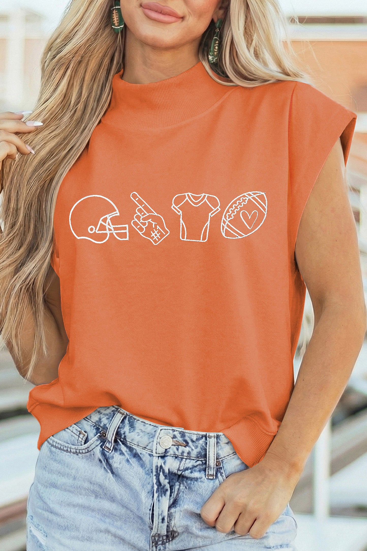 Orange Game Day Top