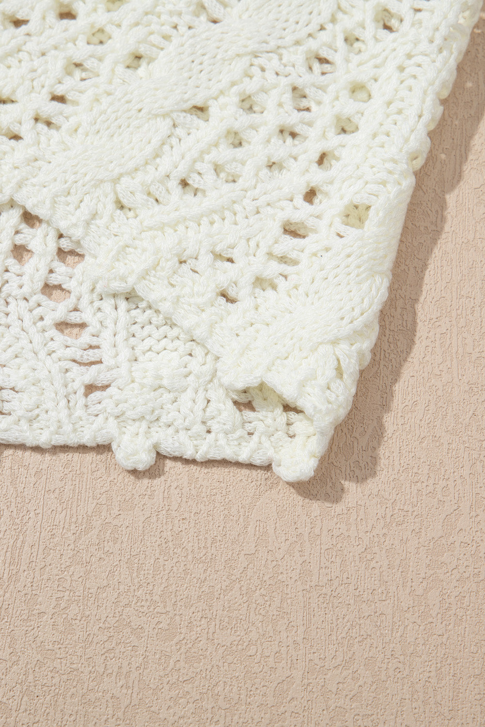 Crocheted Hooded Beach Coverup