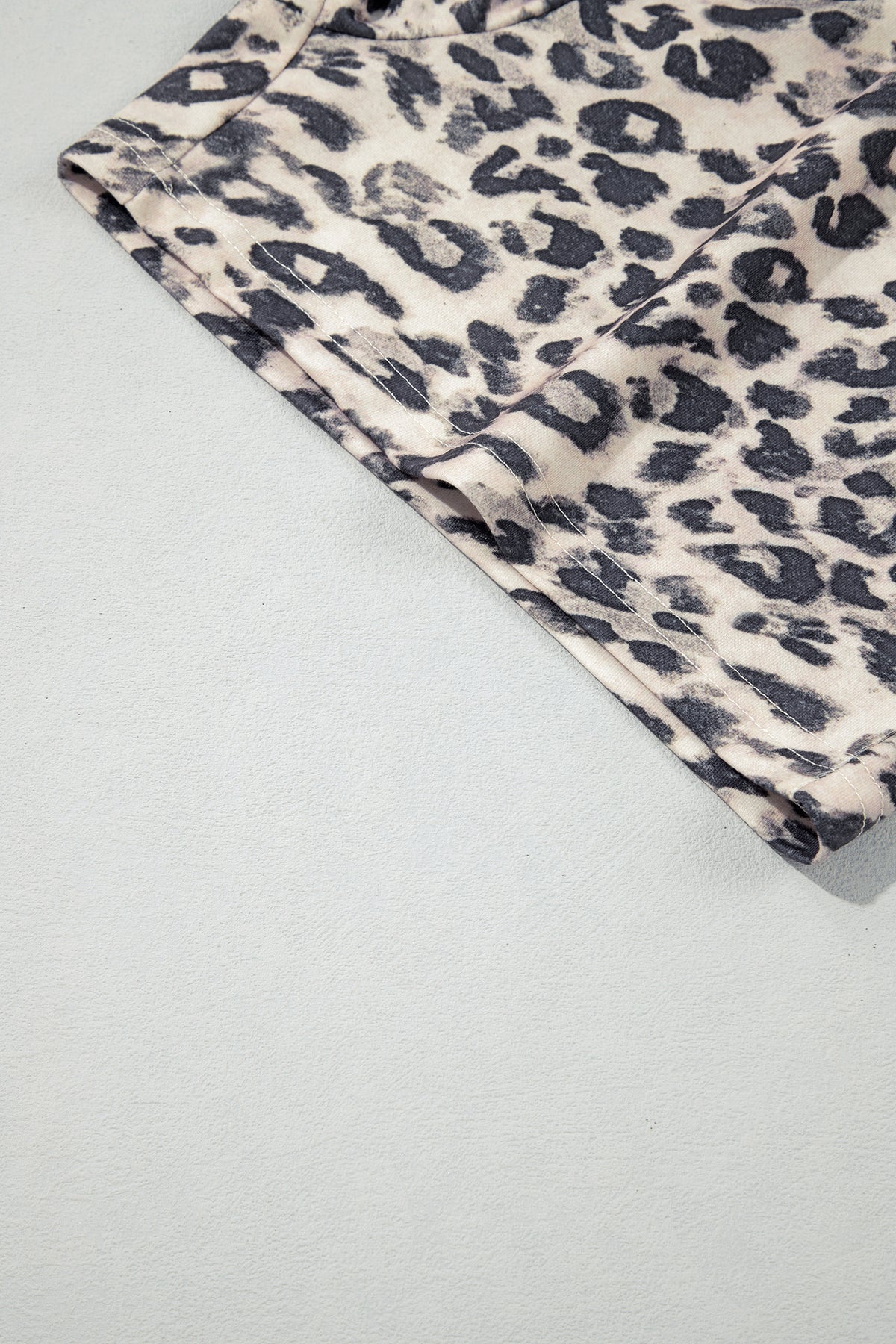 Leopard Zip-Up Hoodie & Short Set