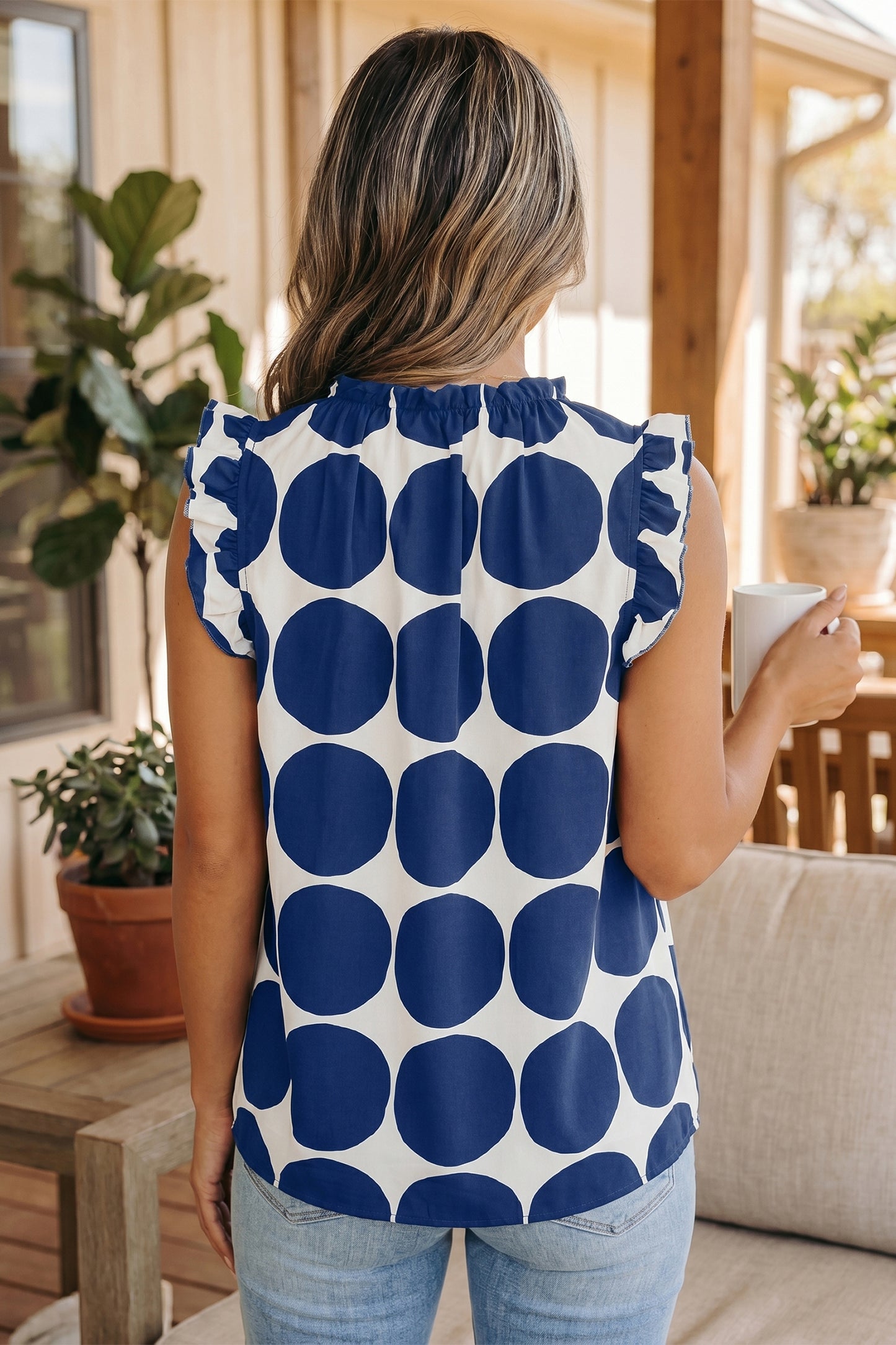 Polka Dot Shift Tank