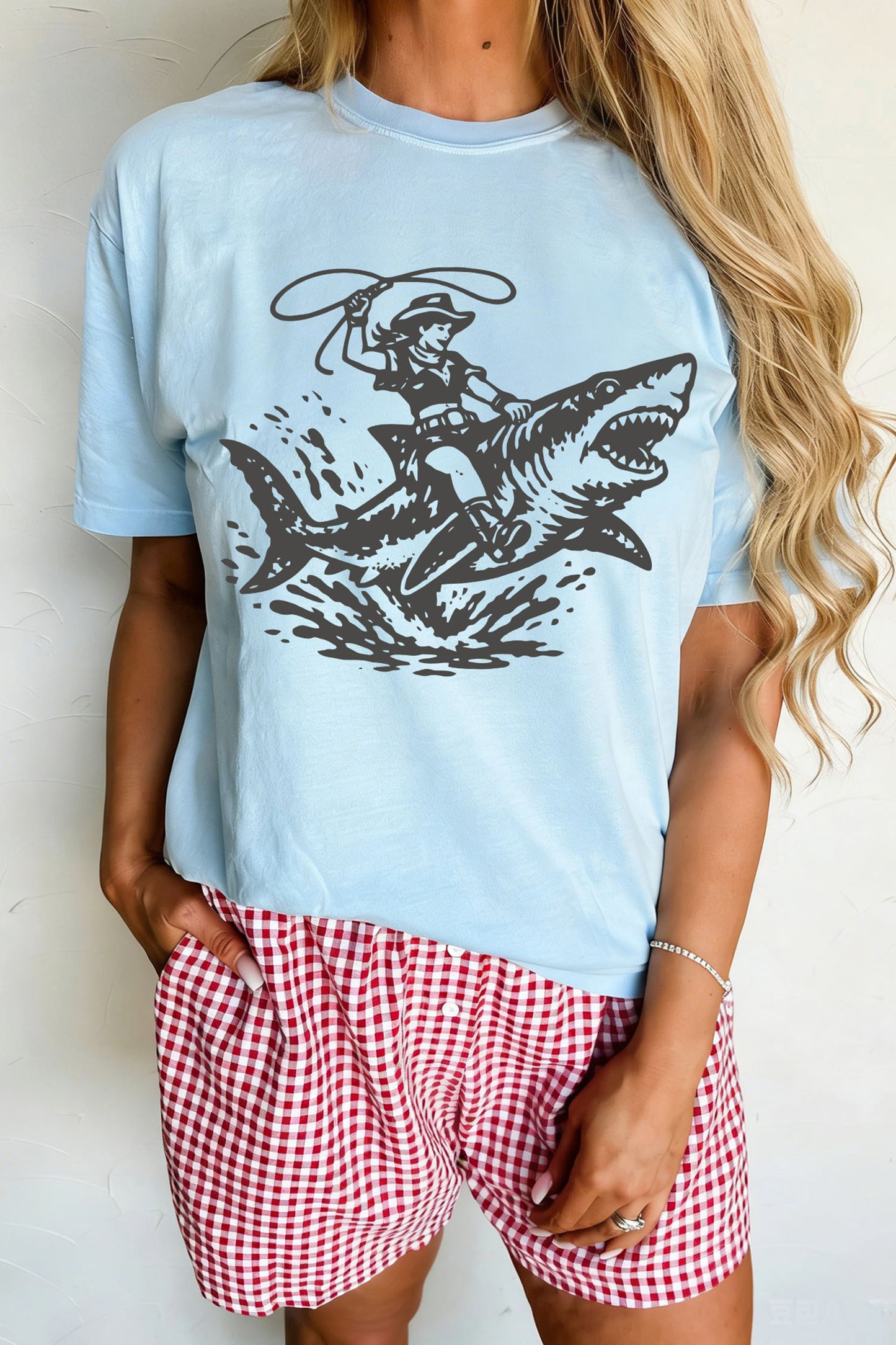 Shark Cowgirl T Shirt
