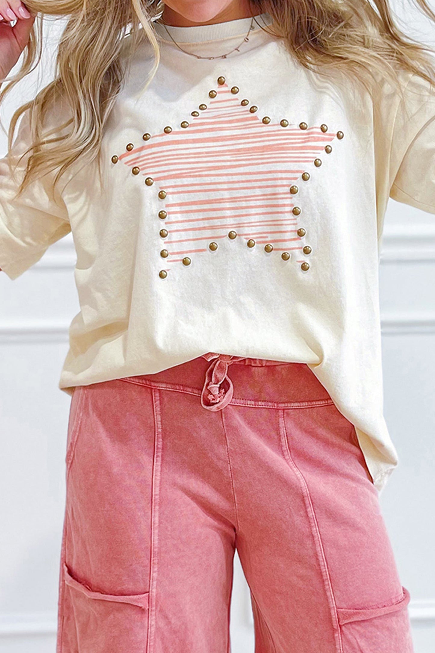 Studded Star Top