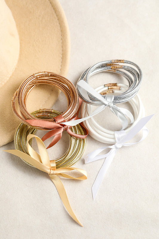 Glitter Layered Jelly Bracelets