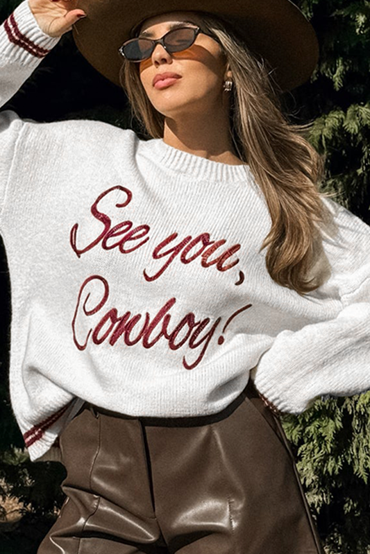 See You Cowboy Sweater