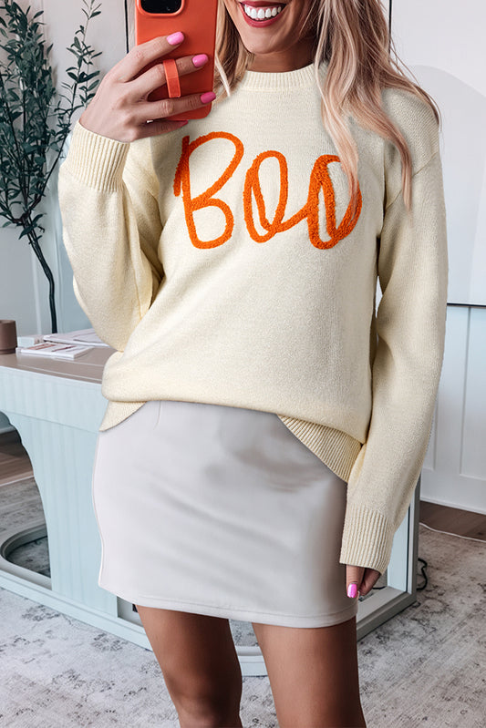 Boo Halloween Sweater