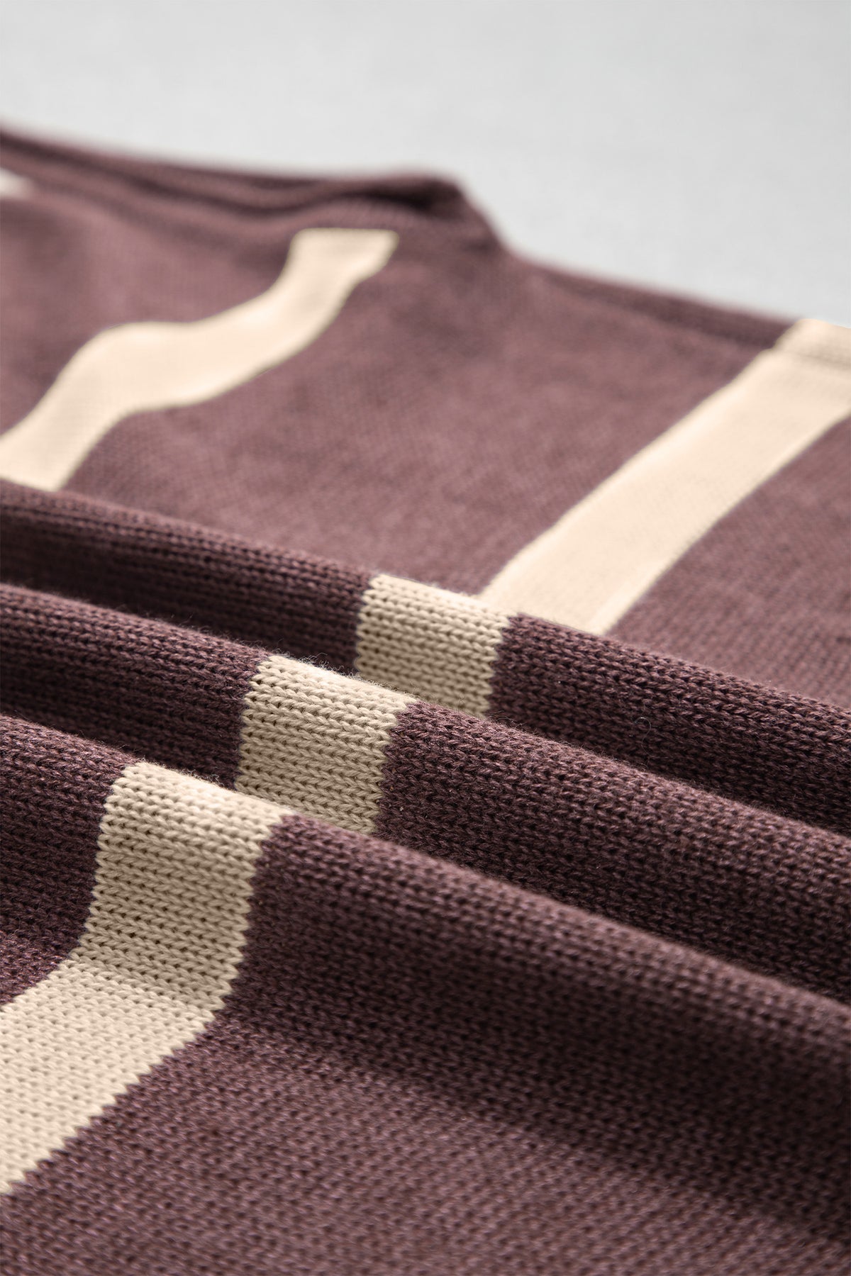 Western Stripe Short Sleeve Sweater