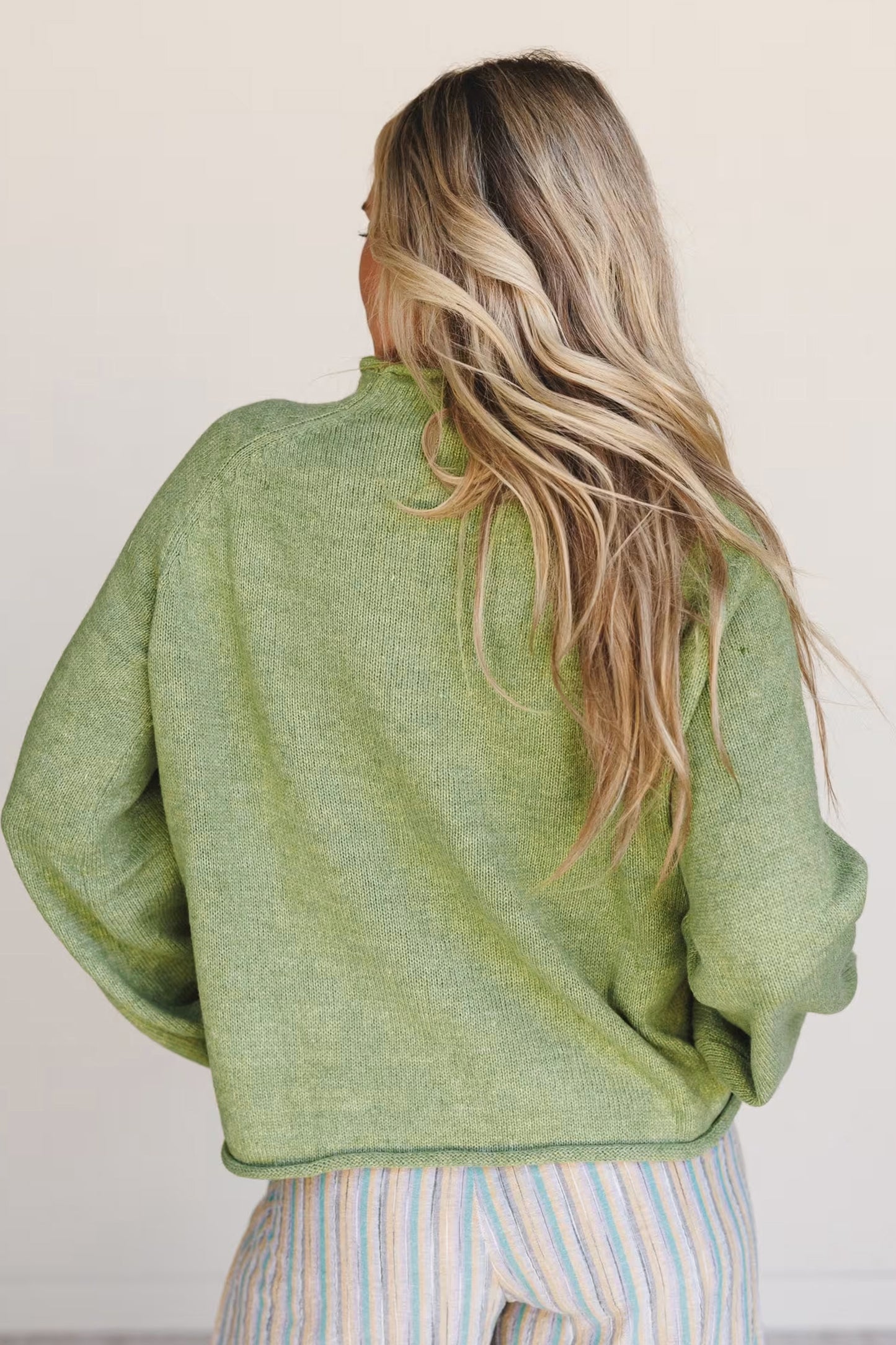 Mist Green Fish Sweater