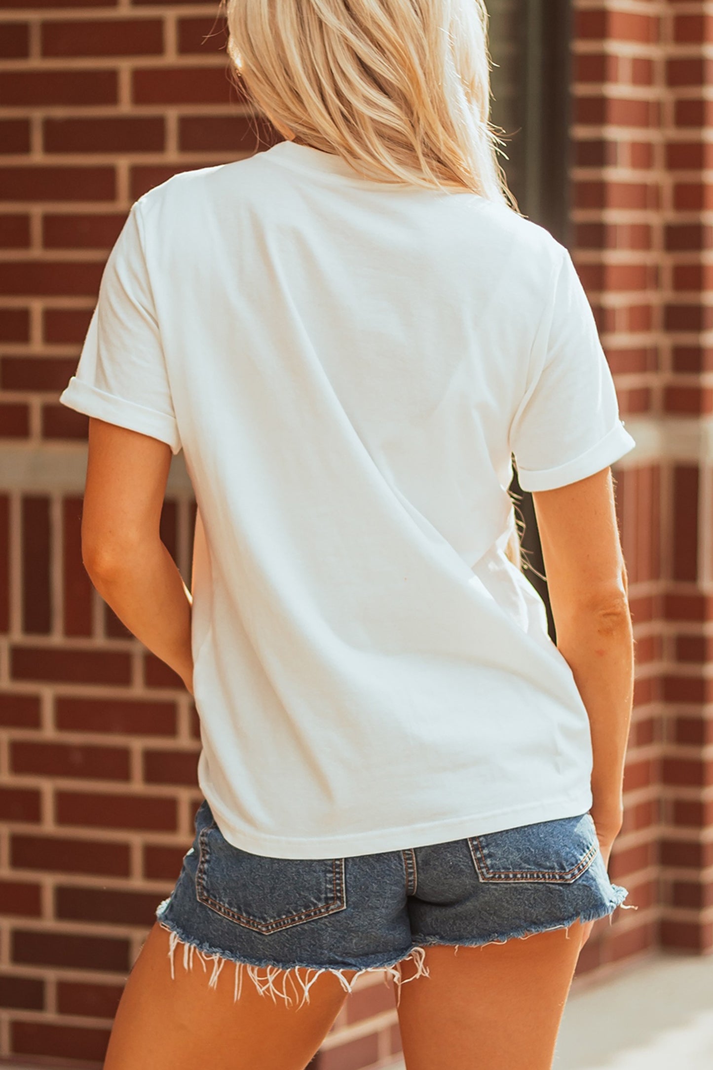 hello fall Embroidered Tee