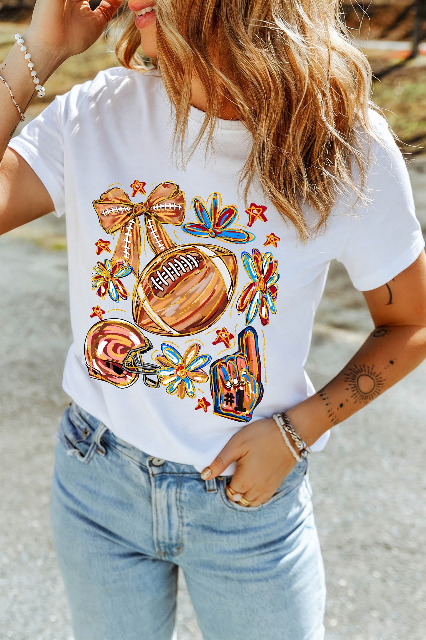 Cheerful Football T Shirt