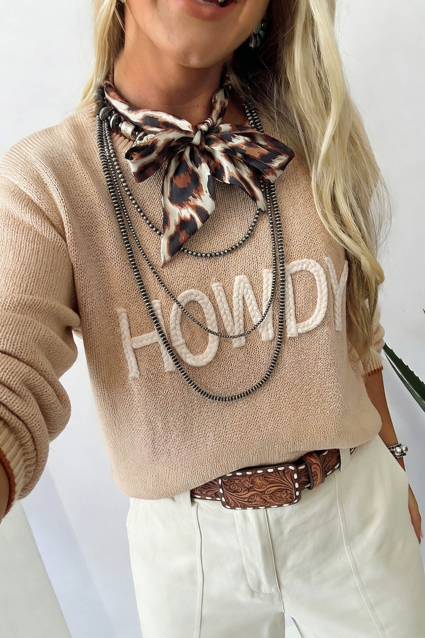 Parchment HOWDY Sweater