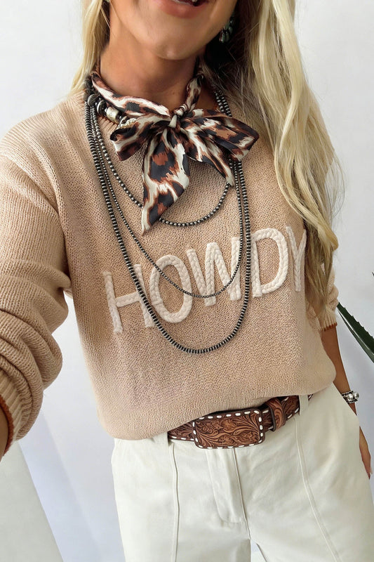 Parchment HOWDY Sweater