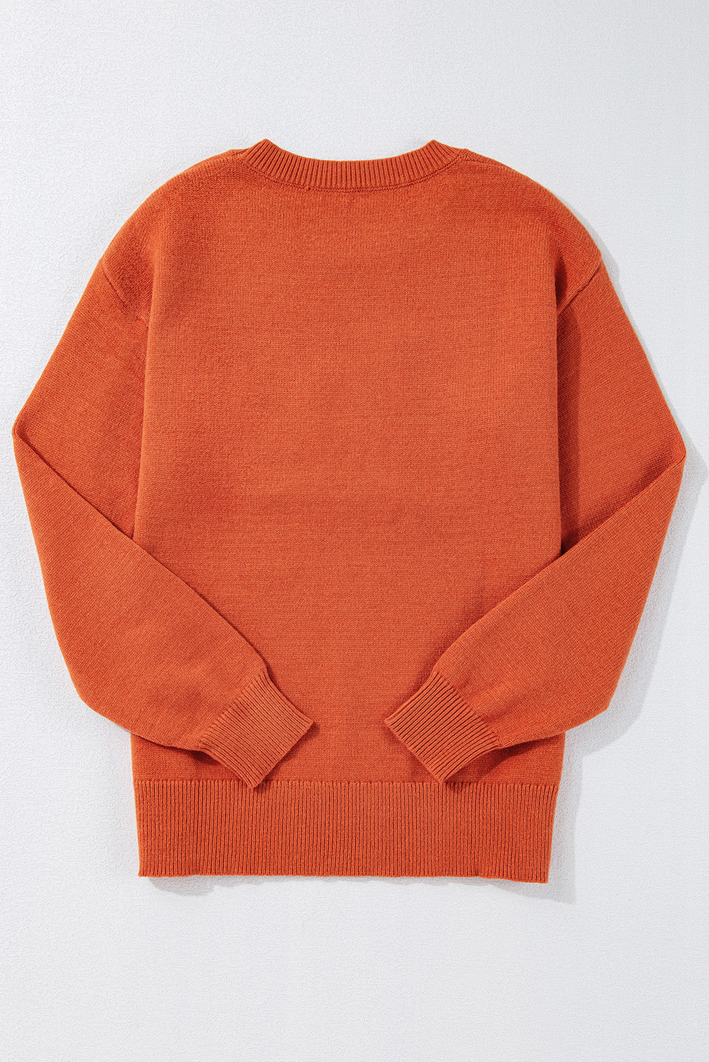 Orange Halloween Boo Sweater