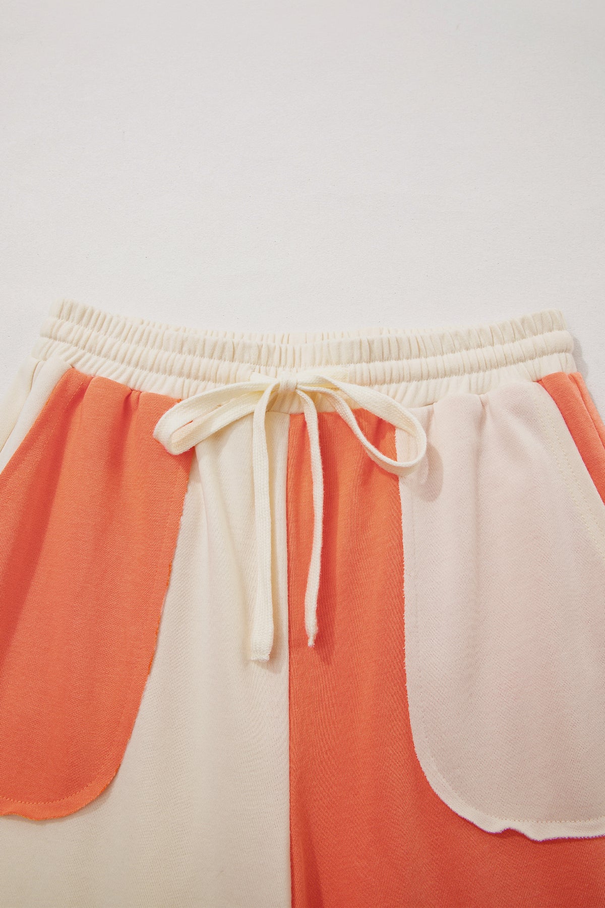 Raw Seam Patchwork Wide Leg Pants