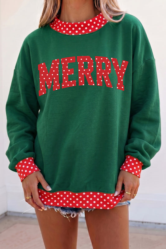 Merry Polka Dot Sweatshirt