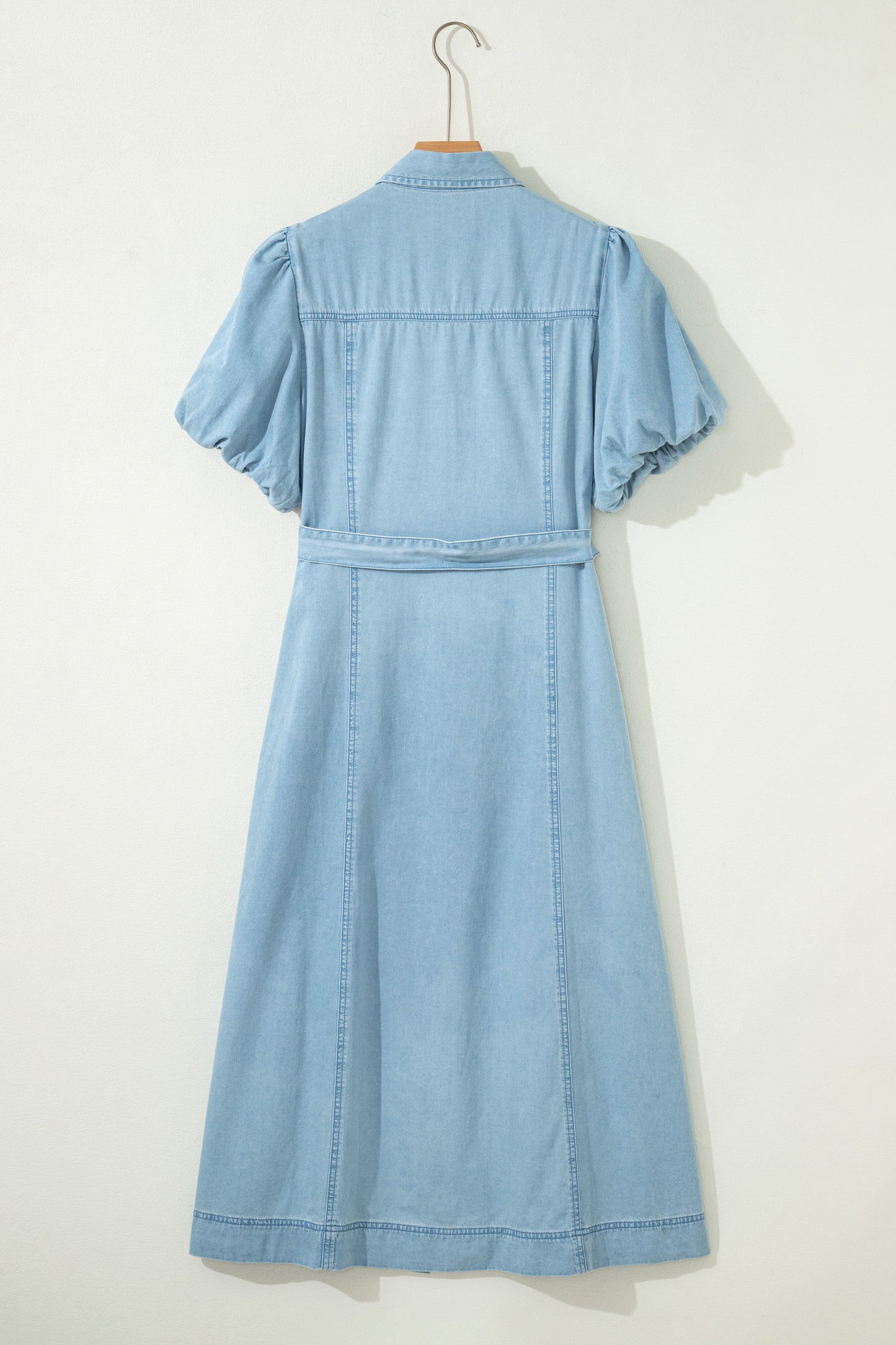Denim Button Front Dress
