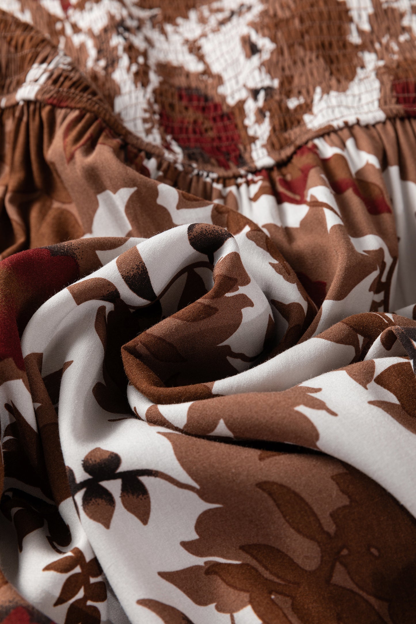 Chestnut Floral Maxi Dress