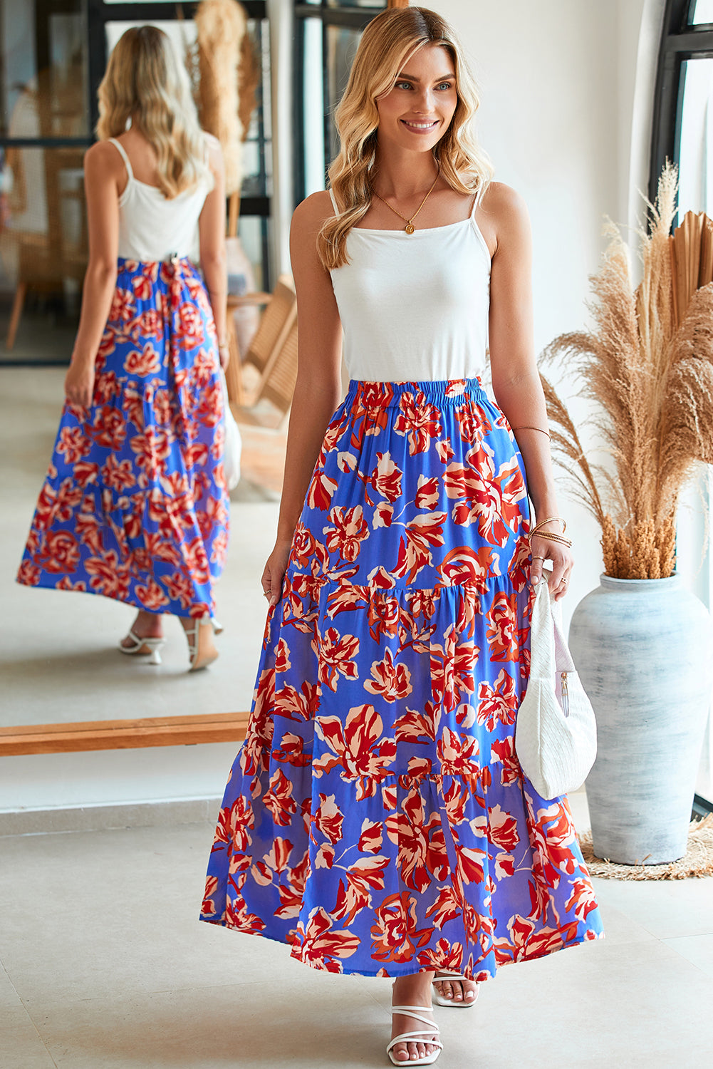 Boho Tiered Maxi Skirt
