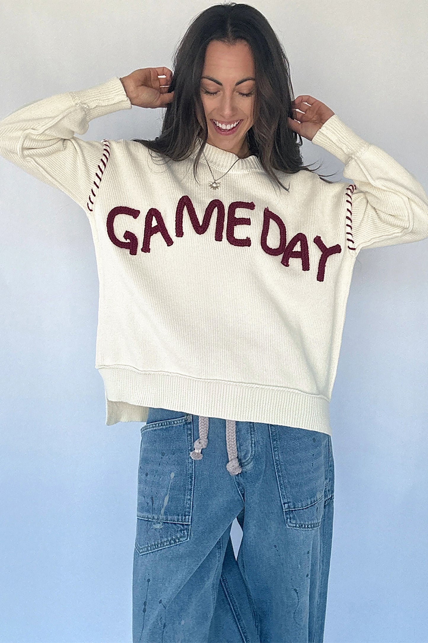 Maroon Game Day Sweater