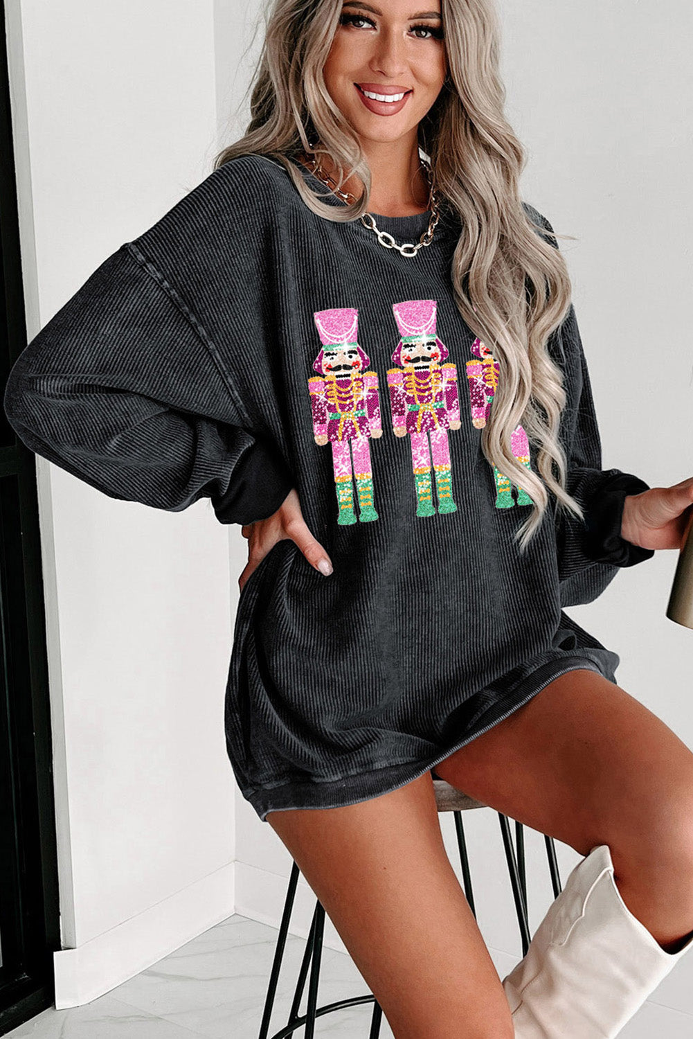 Sequin Nutcracker Sweatshirt