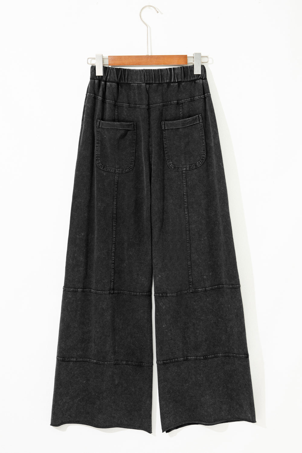 Mineral Wash Wide Leg Cargo Pants