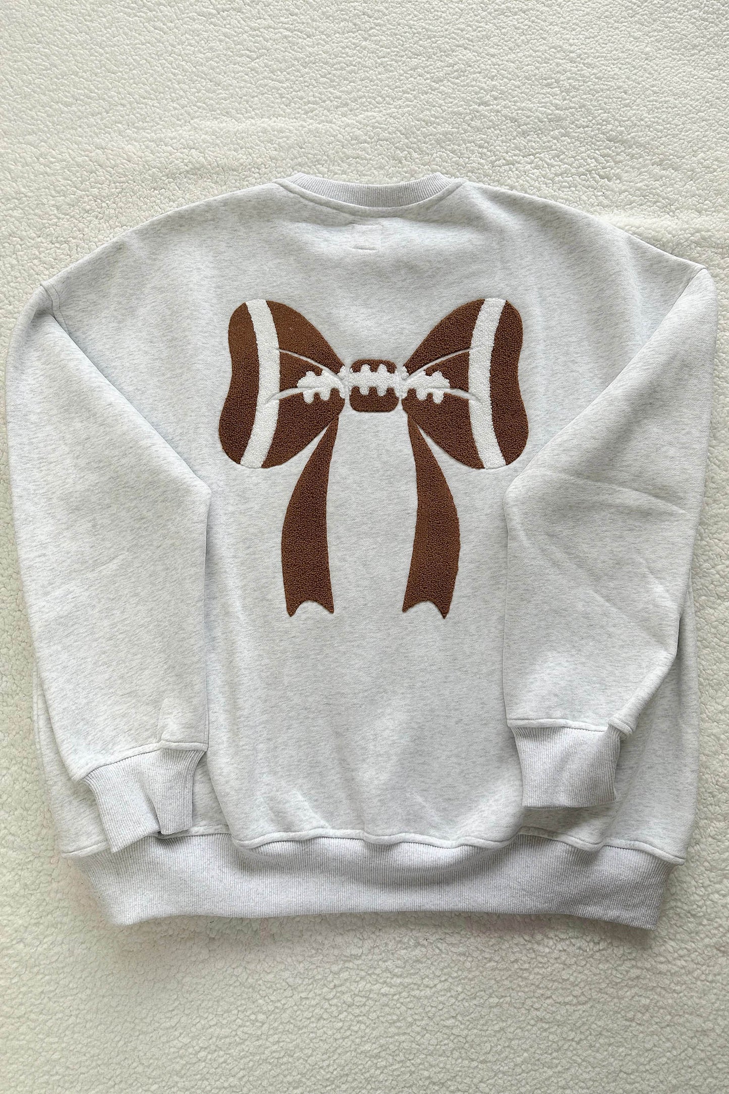 Chenille Embroidered Football Game Day Sweatshirt