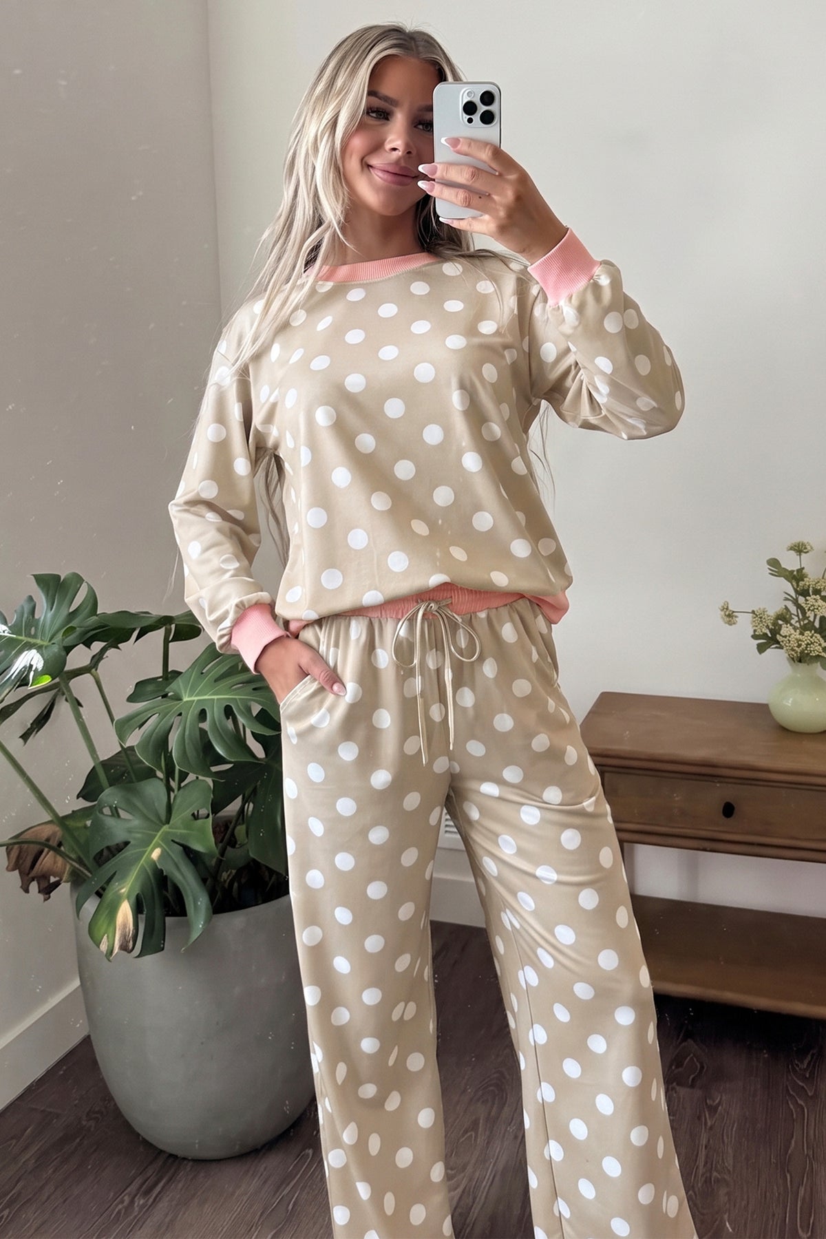 Polka Dot Pants Set