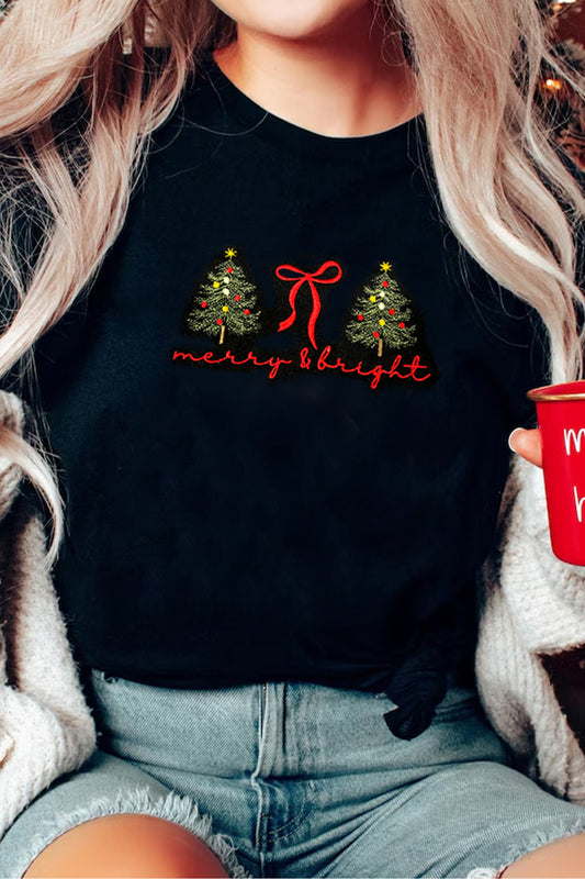 Merry & Bright Christmas Tee