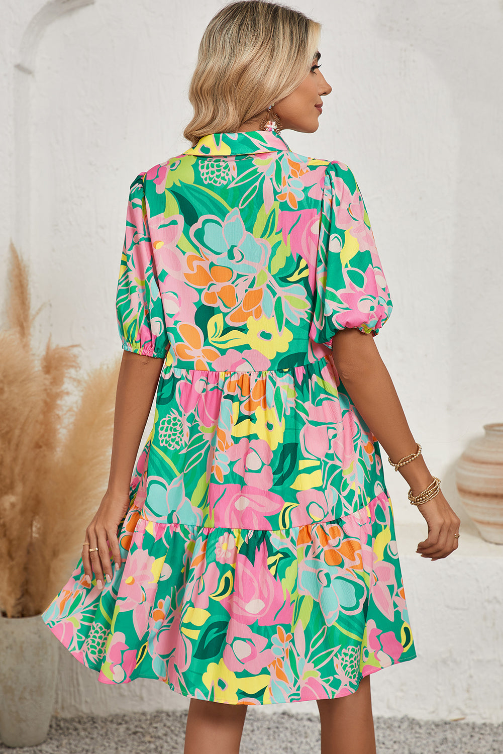Green Floral Dress