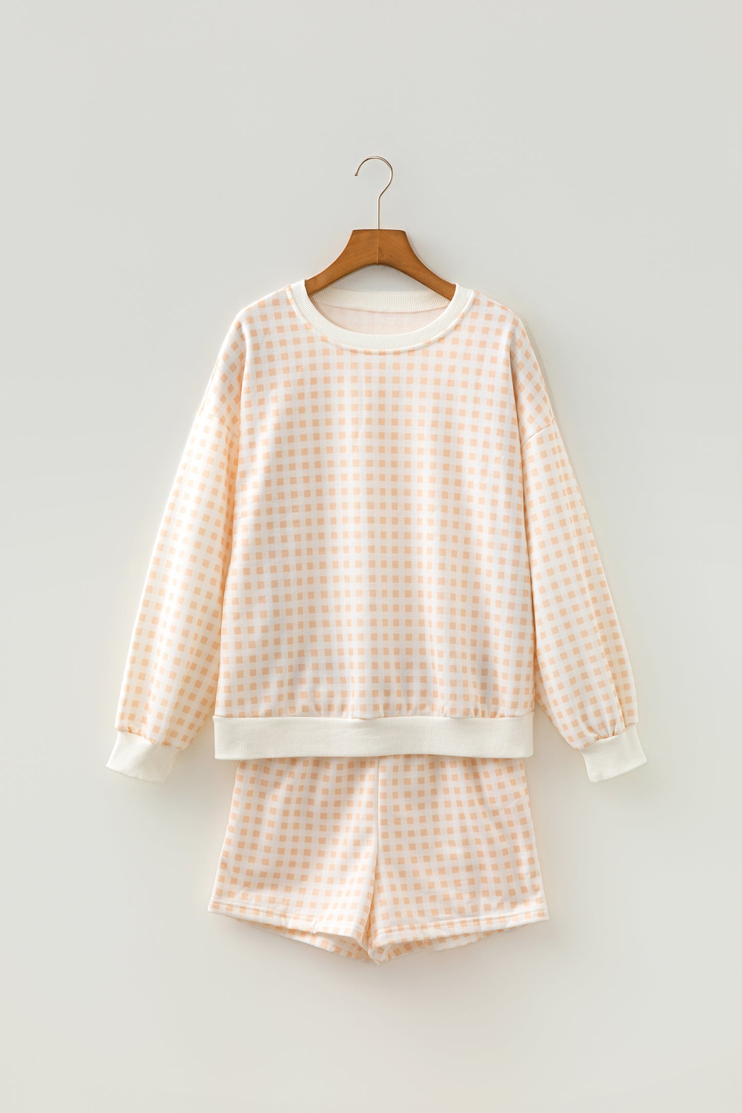 Gingham Shorts Set