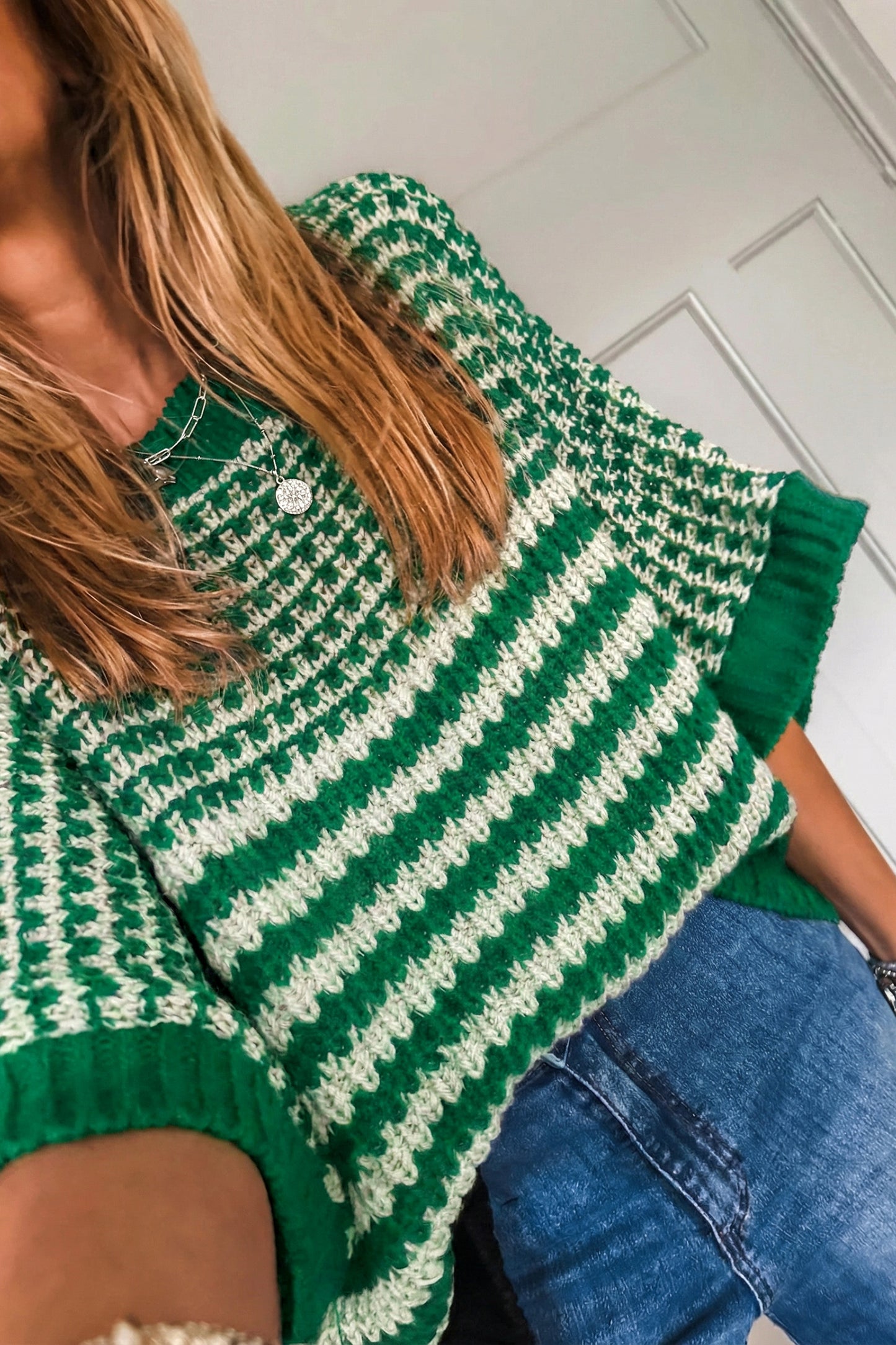 Draped Sleeve Slouchy Sweater