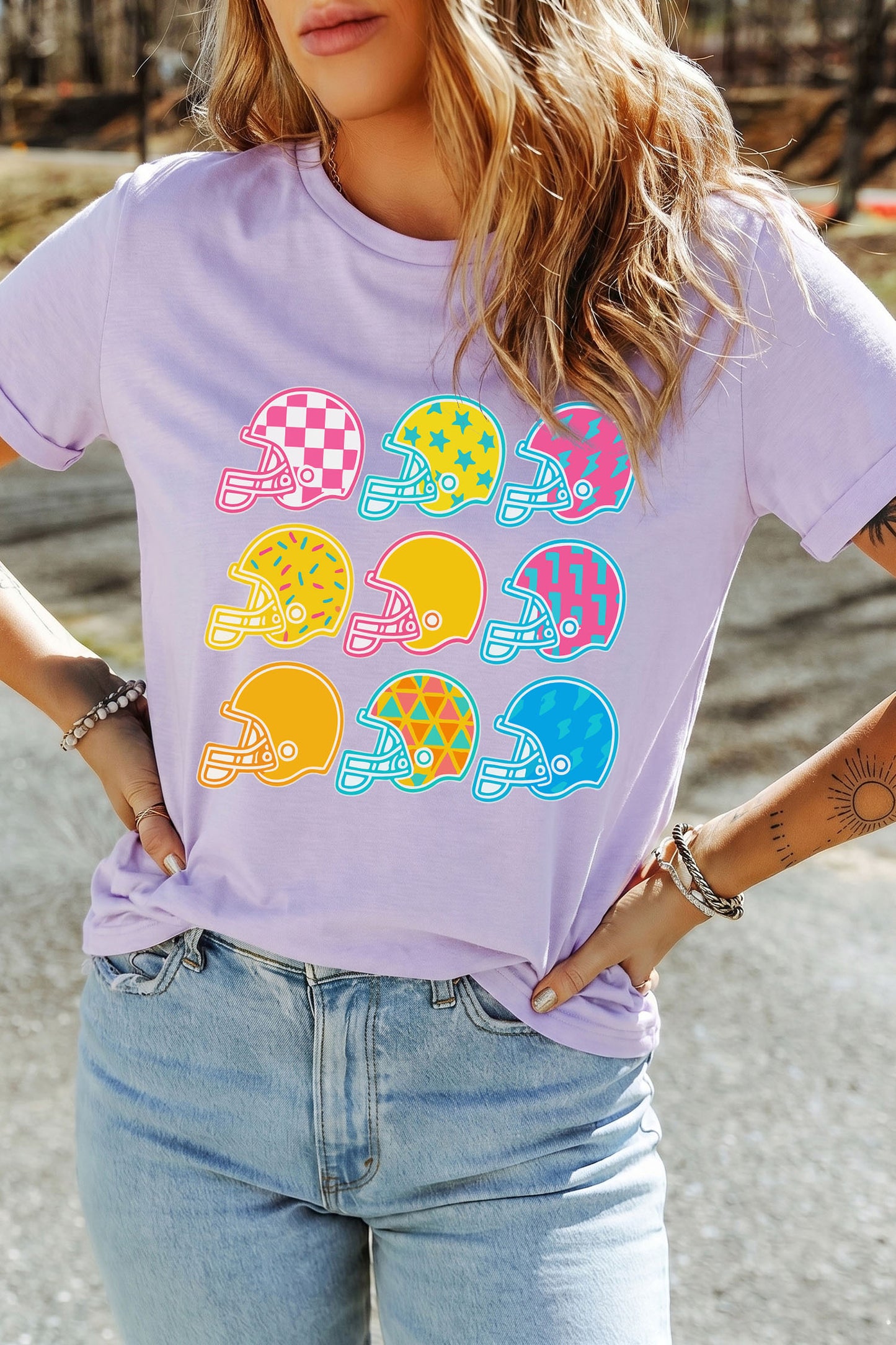 Colorful Game Day  Tee
